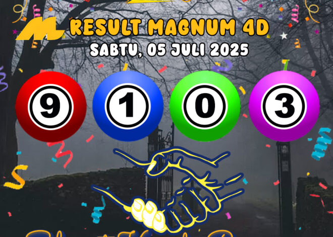 RESULT MAGNUM4D HARI INI SABTU 05 JULI 2025