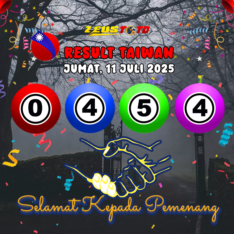 RESULT TAIWAN HARI INI JUMAT 11 JULI 2025