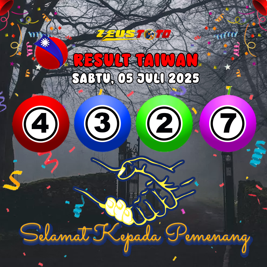 RESULT TAIWAN HARI INI SABTU 05 JULI 2025