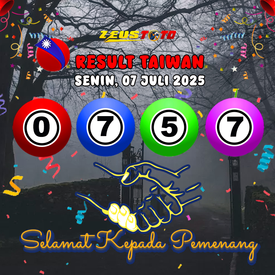 RESULT TAIWAN HARI INI SENIN 07 JULI 2025
