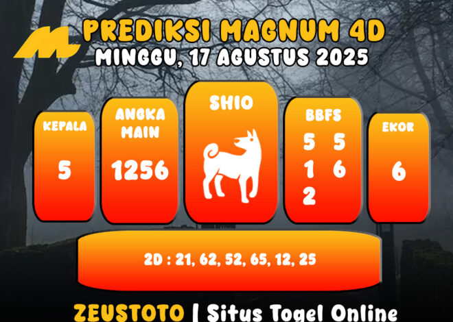 PREDIKSI TOGEL MAGNUM4D HARI INI 17 AGUSTUS 2025