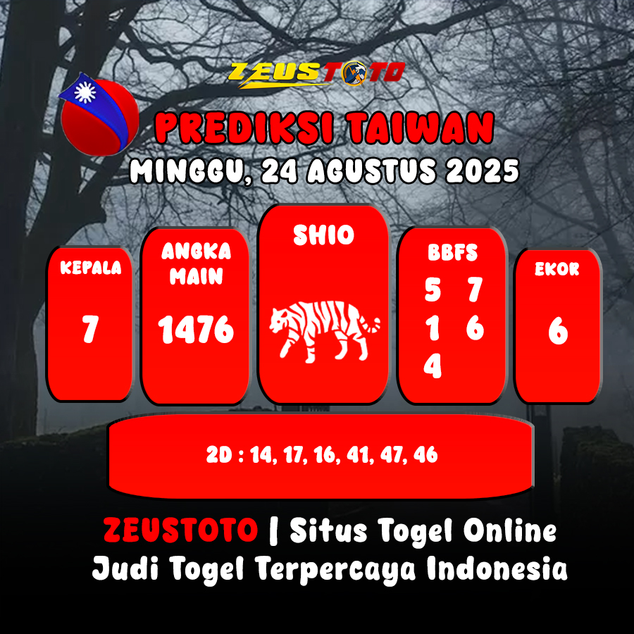 PREDIKSI TOGEL TAIWAN HARI INI 24 AGUSTUS 2025