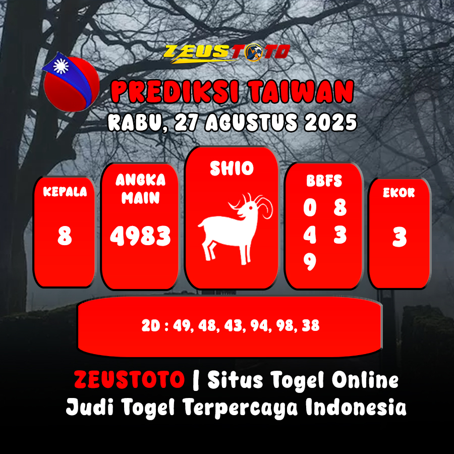 PREDIKSI TOGEL TAIWAN HARI INI 27 AGUSTUS 2025