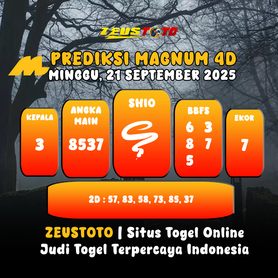 PREDIKSI TOGEL MAGNUM4D HARI INI 21 SEPTEMBER 2025
