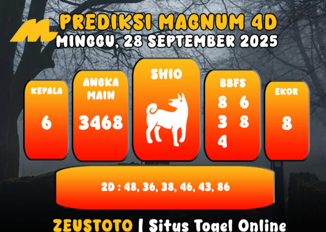 PREDIKSI TOGEL MAGNUM4D HARI INI 28 SEPTEMBER 2025