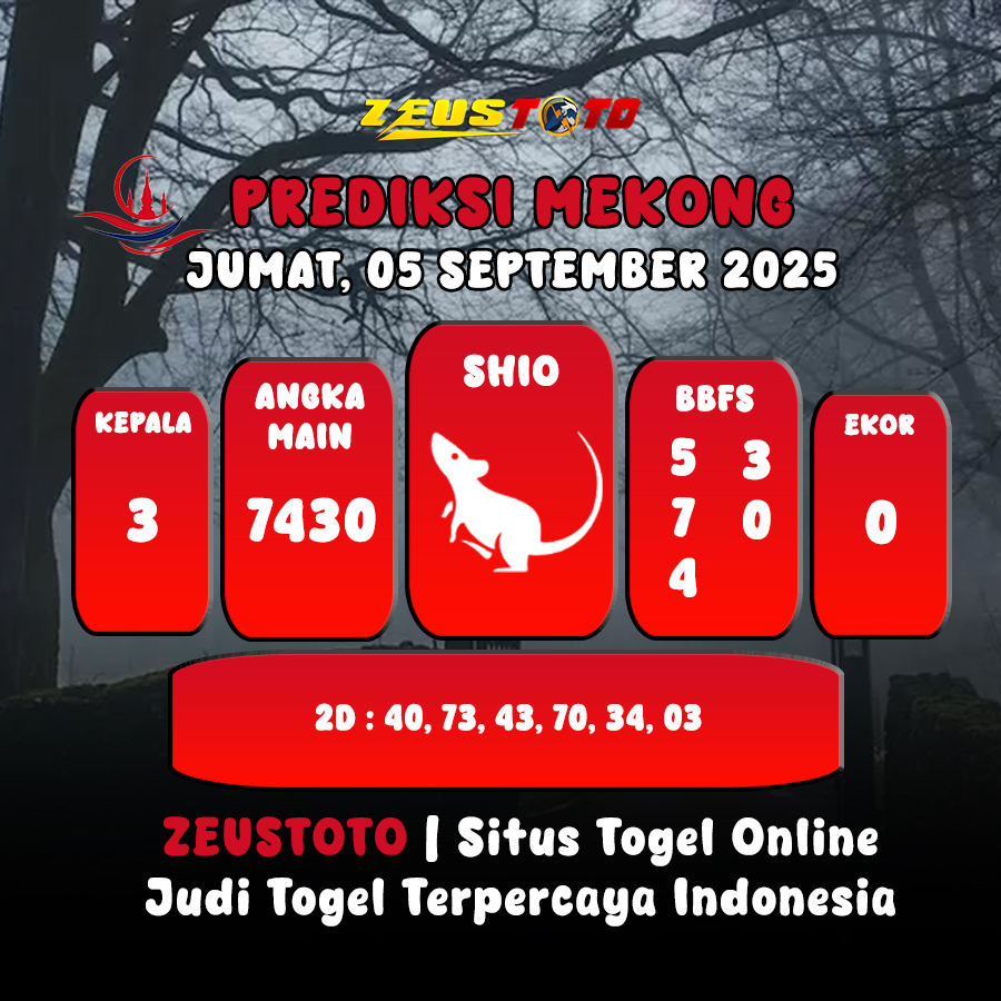 PREDIKSI TOGEL MEKONG HARI INI 05 SEPTEMBER 2025