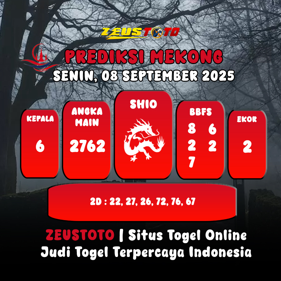 PREDIKSI TOGEL MEKONG HARI INI 08 SEPTEMBER 2025