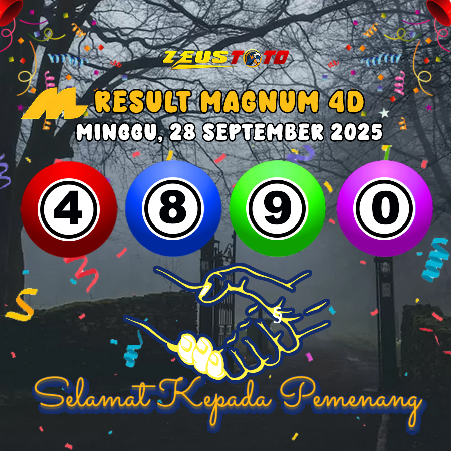 RESULT MAGNUM4D HARI INI MINGGU 28 SEPTEMBER 2025