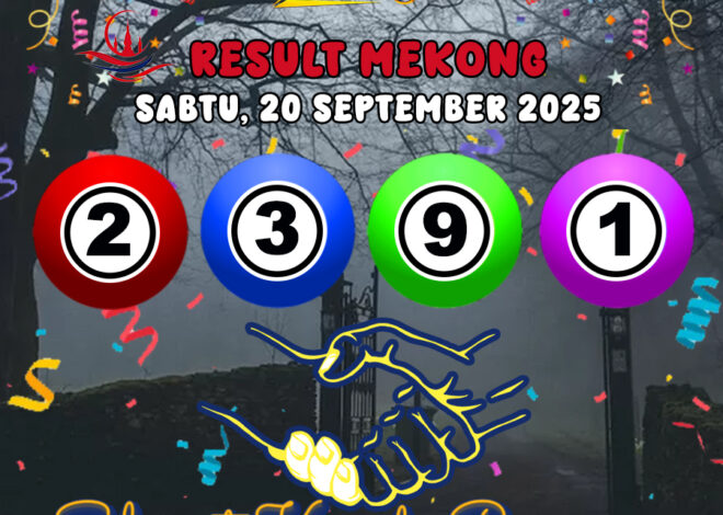 RESULT MEKONG HARI INI SABTU 20 SEPTEMBER 2025