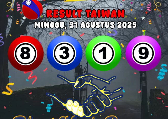RESULT TAIWAN HARI INI MINGGU 31 AGUSTUS 2025