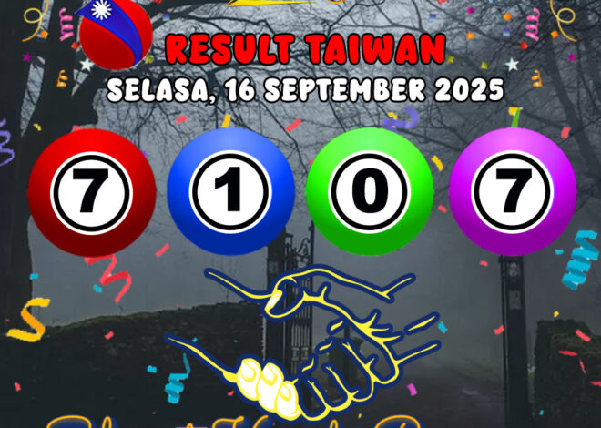 RESULT TAIWAN HARI INI SELASA 16 SEPTEMBER 2025