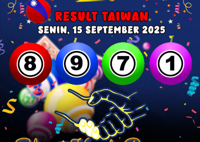 RESULT TAIWAN HARI INI SENIN 15 SEPTEMBER 2025