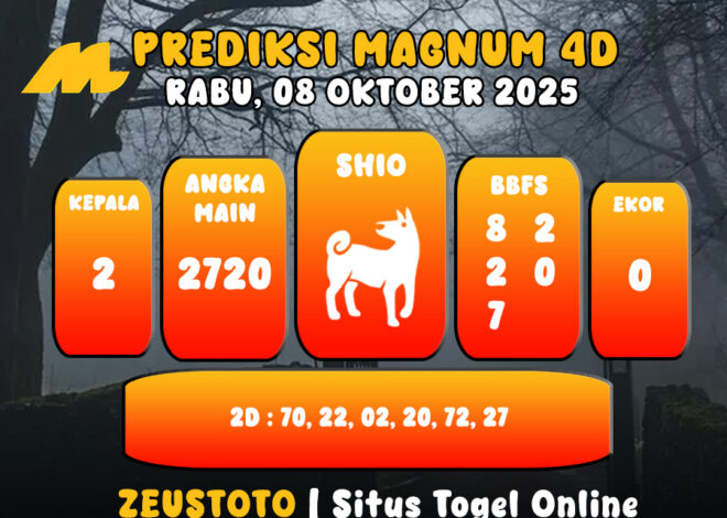 PREDIKSI TOGEL MAGNUM4D HARI INI 08 OKTOBER 2025