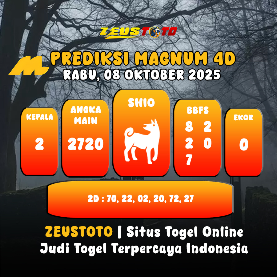 PREDIKSI TOGEL MAGNUM4D HARI INI 08 OKTOBER 2025