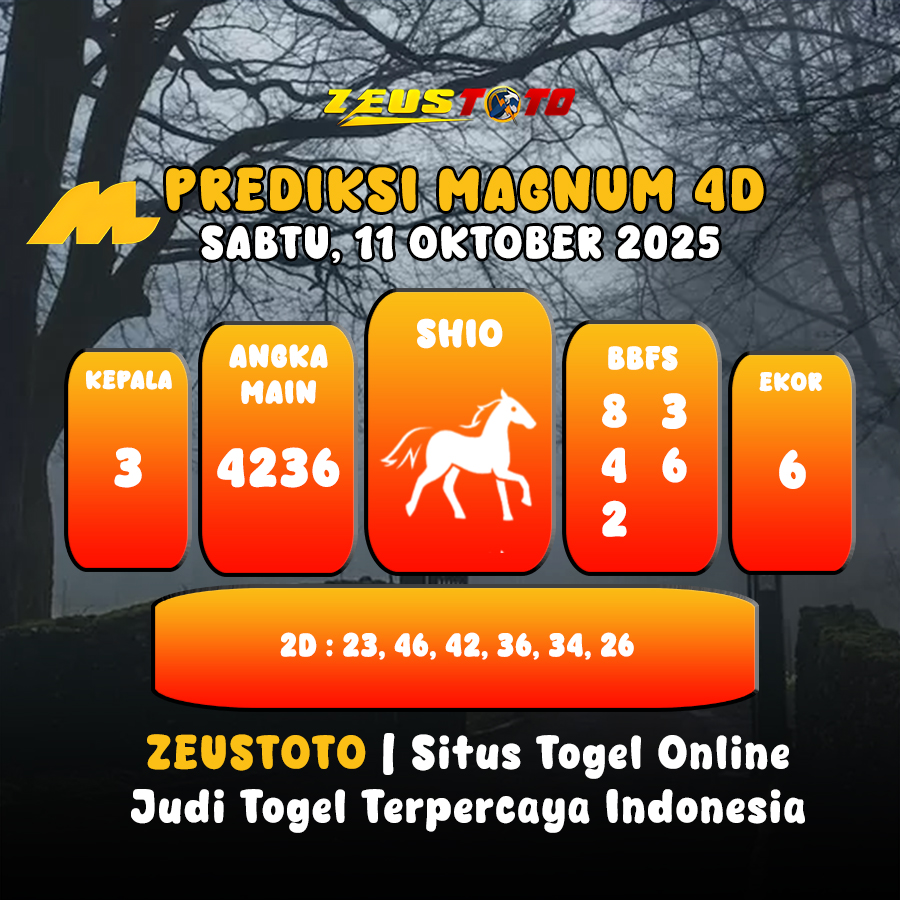 PREDIKSI TOGEL MAGNUM4D HARI INI 11 OKTOBER 2025