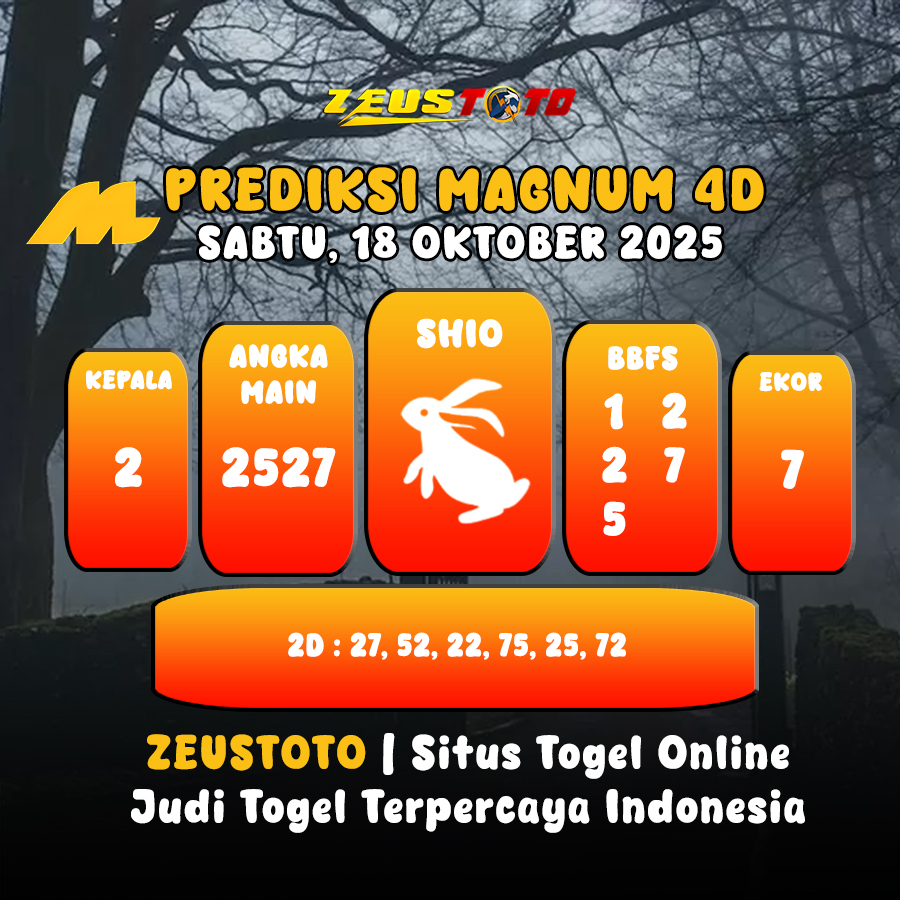 PREDIKSI TOGEL MAGNUM4D HARI INI 18 OKTOBER 2025