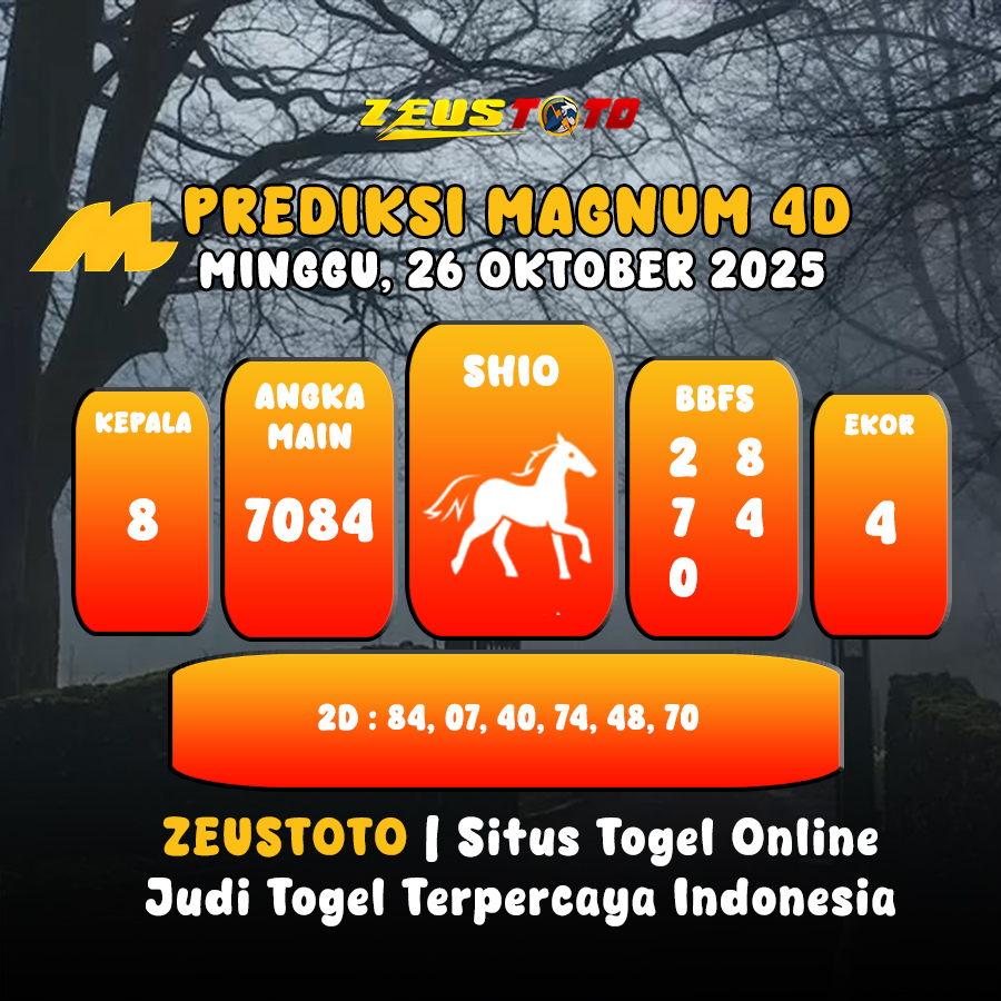 PREDIKSI TOGEL MAGNUM4D HARI INI 26 OKTOBER 2025