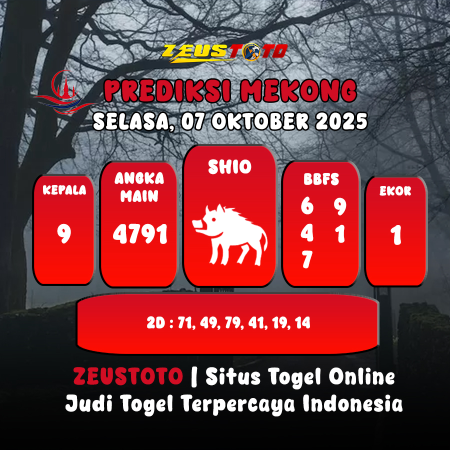 PREDIKSI TOGEL MEKONG HARI INI 07 OKTOBER 2025