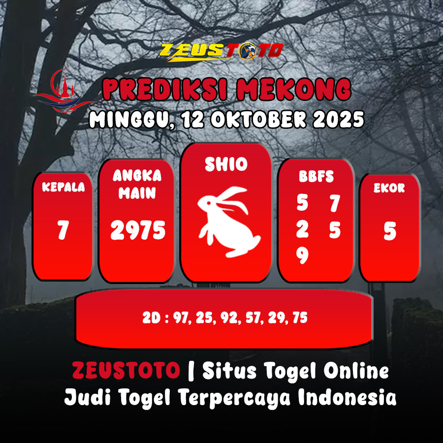 PREDIKSI TOGEL MEKONG HARI INI 12 OKTOBER 2025