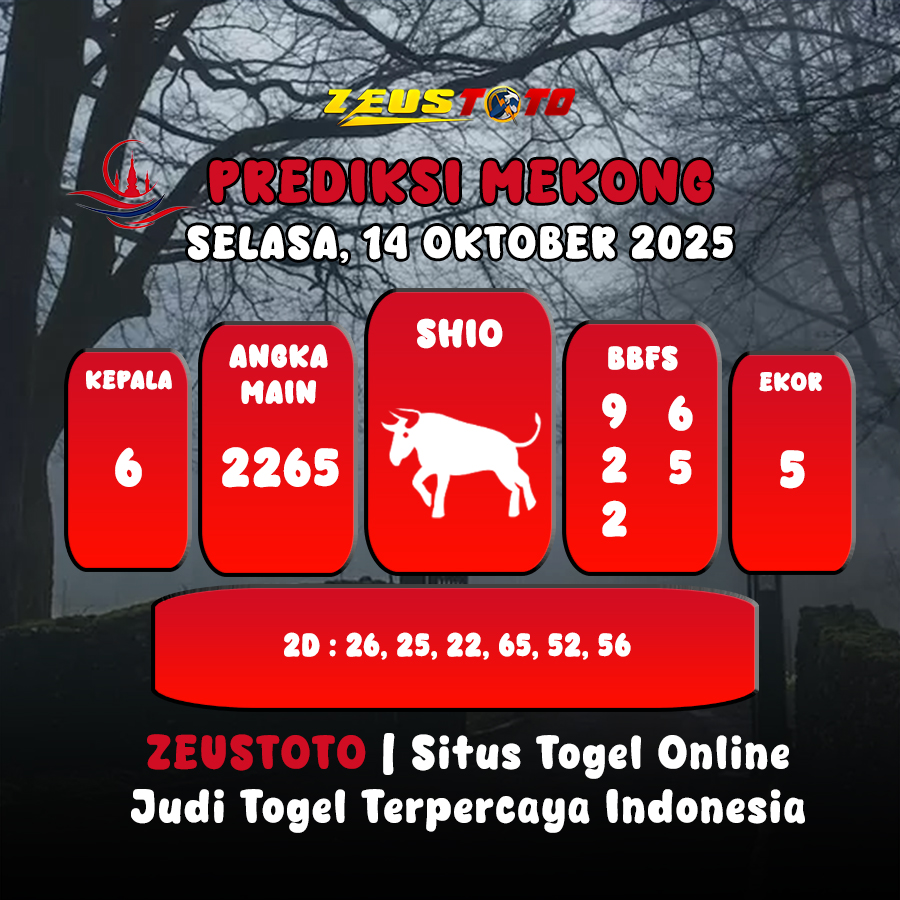 PREDIKSI TOGEL MEKONG HARI INI 14 OKTOBER 2025