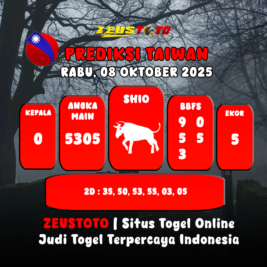 PREDIKSI TOGEL TAIWAN HARI INI 08 OKTOBER 2025
