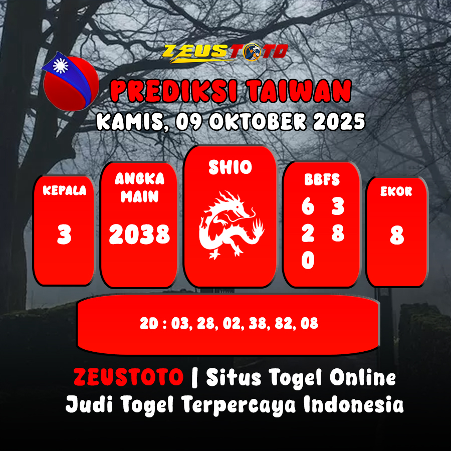 PREDIKSI TOGEL TAIWAN HARI INI 09 OKTOBER 2025