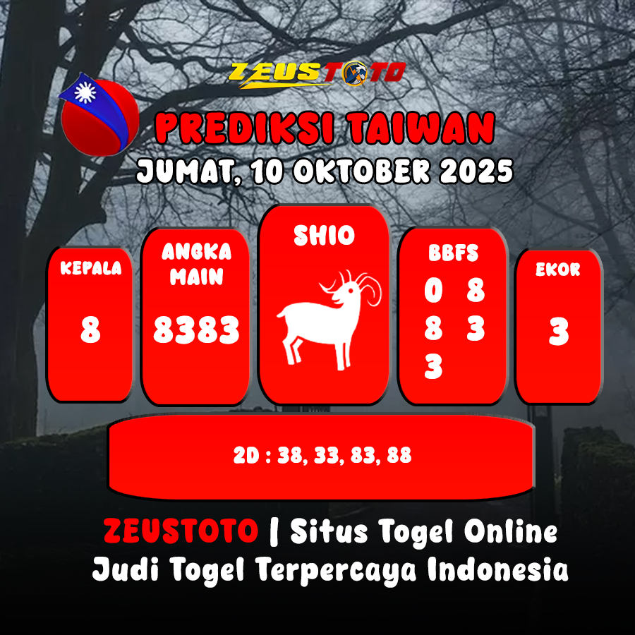 PREDIKSI TOGEL TAIWAN HARI INI 10 OKTOBER 2025