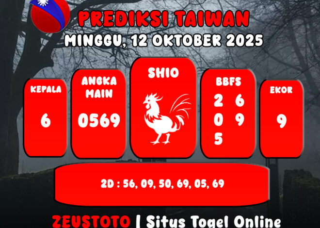 PREDIKSI TOGEL TAIWAN HARI INI 12 OKTOBER 2025