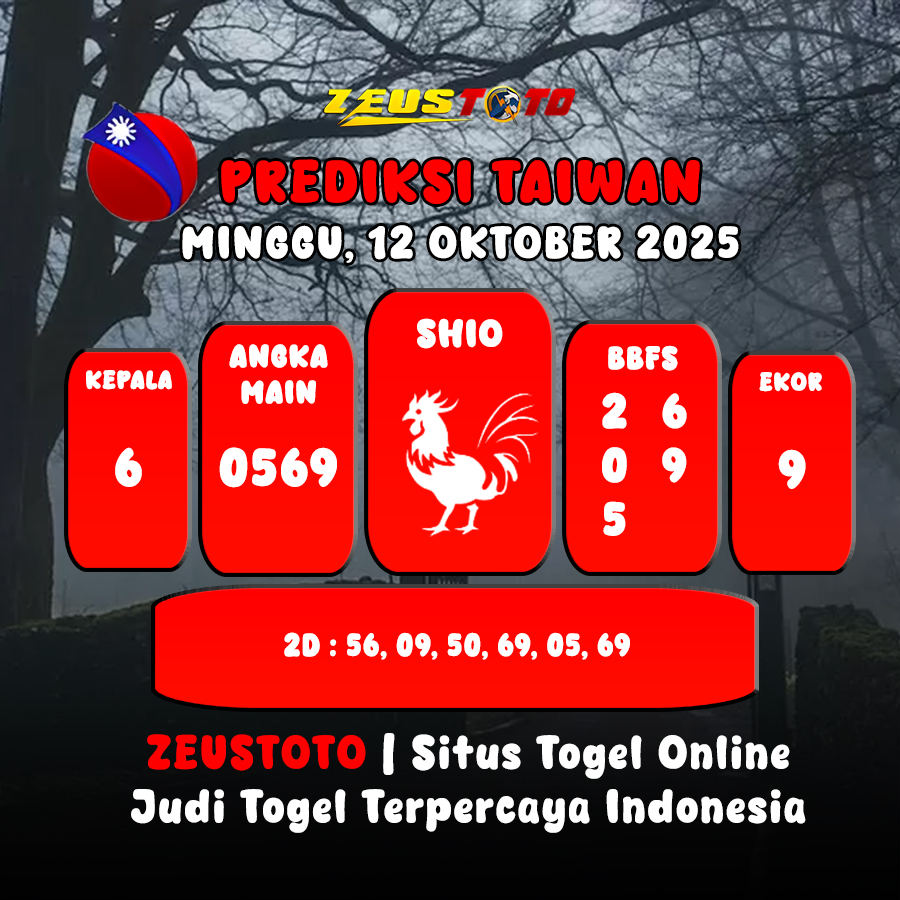 PREDIKSI TOGEL TAIWAN HARI INI 12 OKTOBER 2025