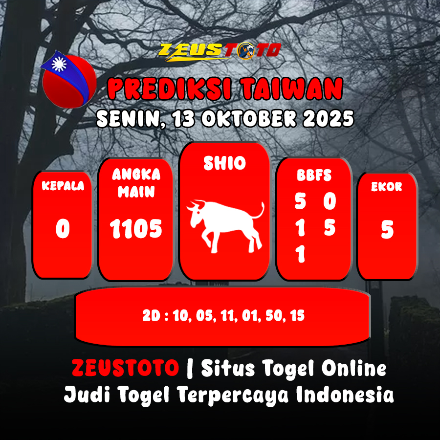 PREDIKSI TOGEL TAIWAN HARI INI 13 OKTOBER 2025
