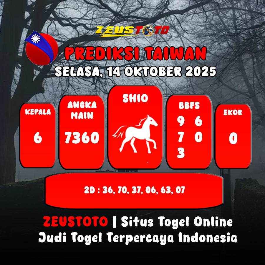 PREDIKSI TOGEL TAIWAN HARI INI 14 OKTOBER 2025