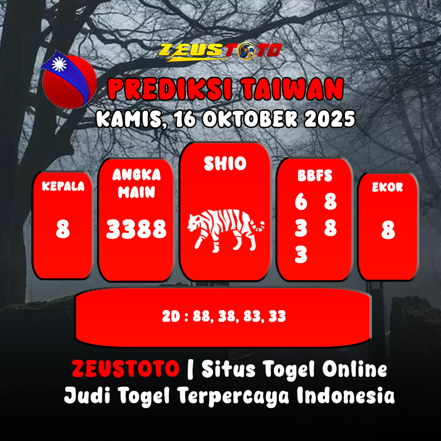 PREDIKSI TOGEL TAIWAN HARI INI 16 OKTOBER 2025