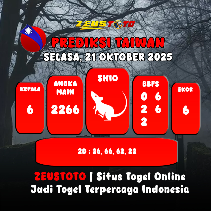 PREDIKSI TOGEL TAIWAN HARI INI 21 OKTOBER 2025