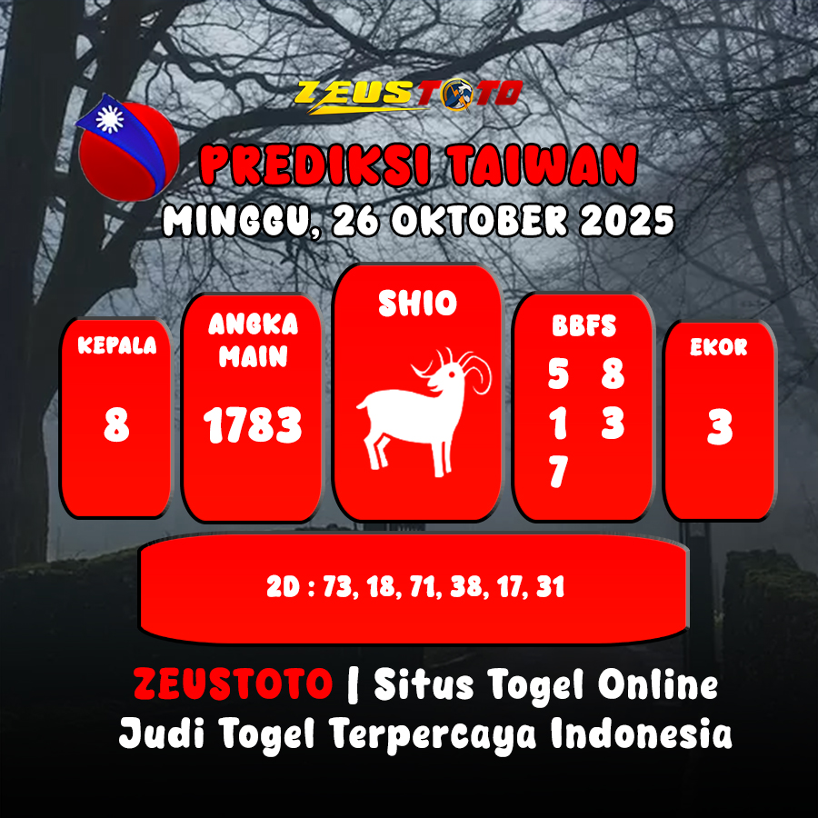 PREDIKSI TOGEL TAIWAN HARI INI 26 OKTOBER 2025