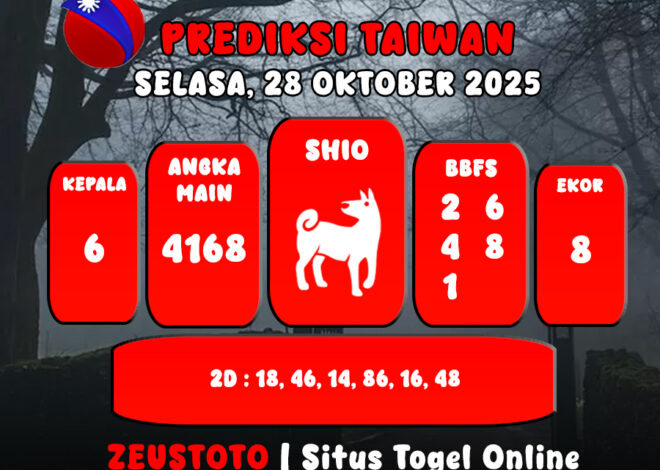 PREDIKSI TOGEL TAIWAN HARI INI 28 OKTOBER 2025