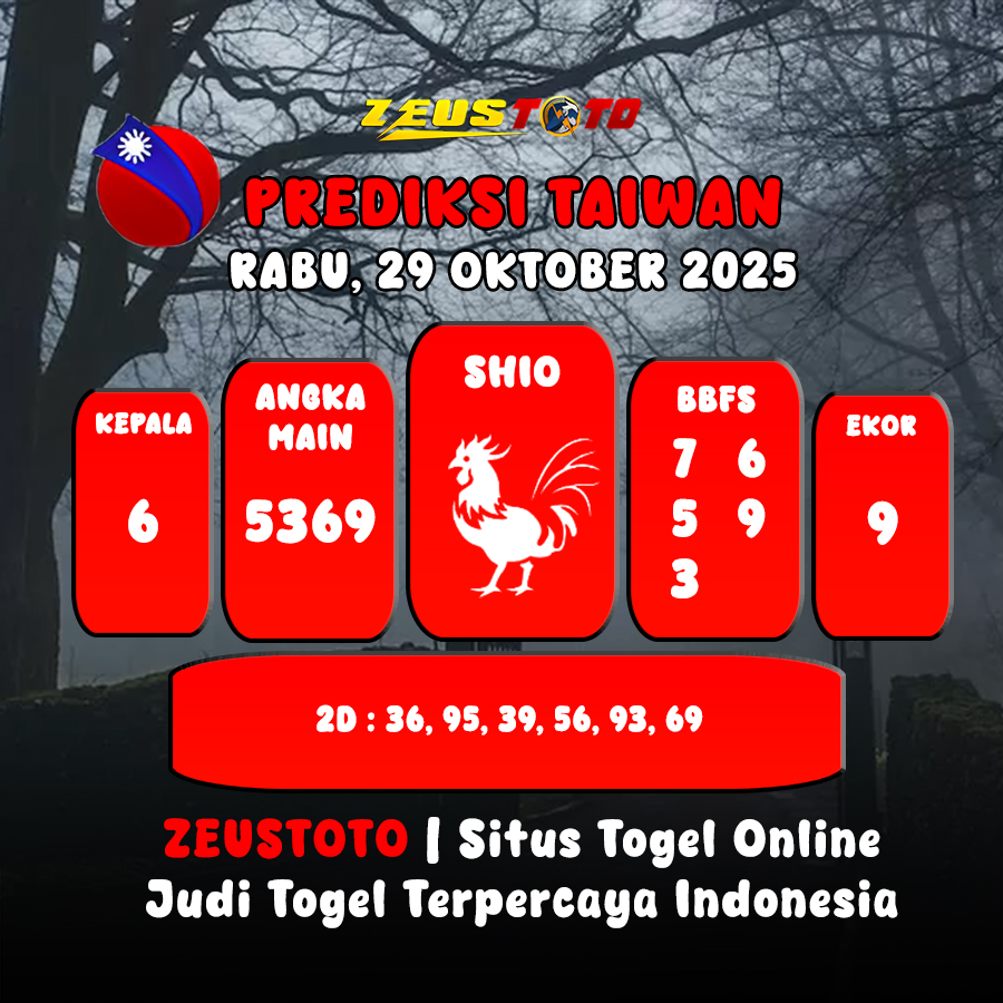 PREDIKSI TOGEL TAIWAN HARI INI 29 OKTOBER 2025