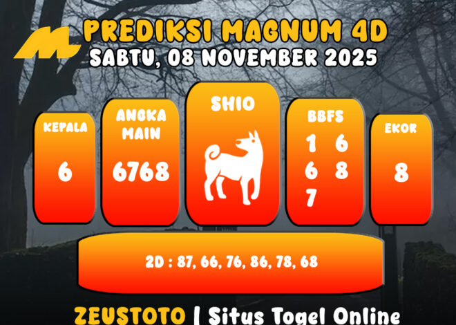 PREDIKSI TOGEL MAGNUM4D HARI INI 08 NOVEMBER 2025