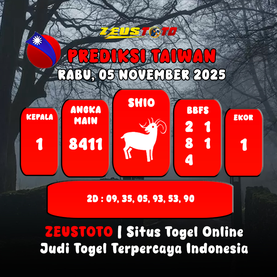PREDIKSI TOGEL TAIWAN HARI INI 05 NOVEMBER 2025