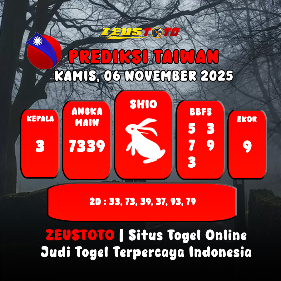 PREDIKSI TOGEL TAIWAN HARI INI 06 NOVEMBER 2025