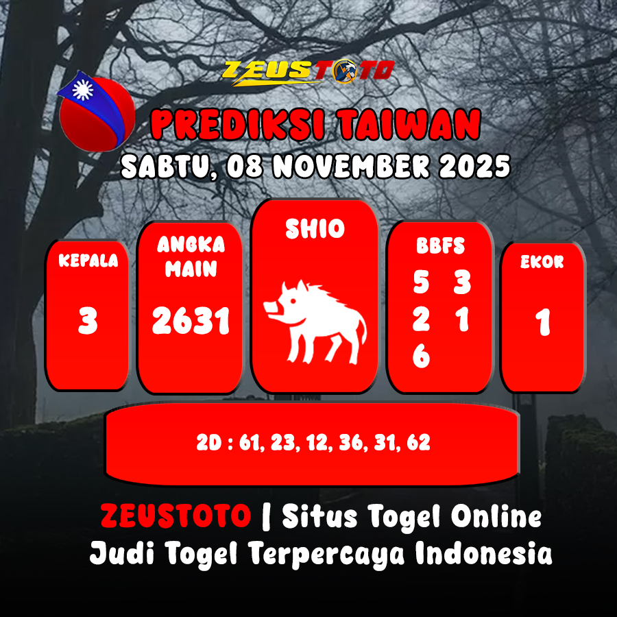 PREDIKSI TOGEL TAIWAN HARI INI 08 NOVEMBER 2025